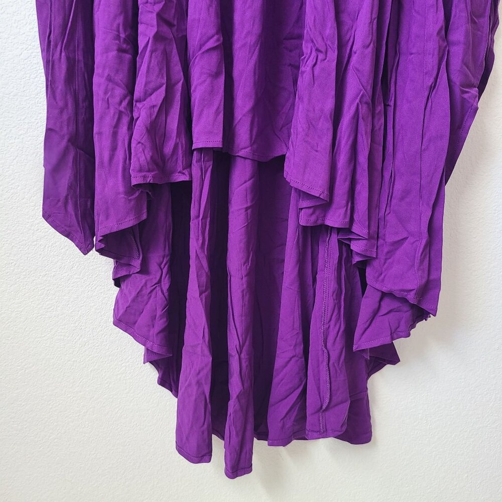 Torrid Halloween Hi Low Lace Up Witch Dress Costume Plus Size 1X Purple - Picture 4 of 8